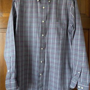 Daniel Cremieux Blue and Red Plaid Button Down Shirt